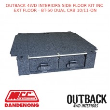OUTBACK 4WD INTERIORS SIDE FLOOR KIT INC EXT FLOOR - BT-50 DUAL CAB 10/11-ON